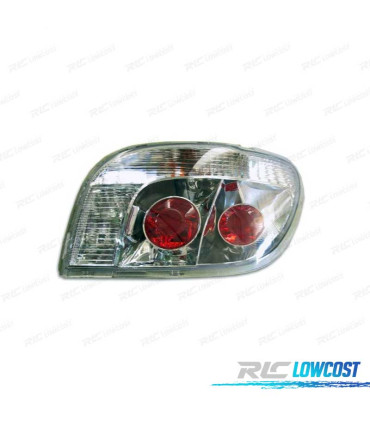 FEUX ARRIÈRE POUR TOYOTA YARIS 95-05  FOND CHROMÉ