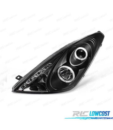 PHARES TOYOTA CELICA 01-07 ANGEL EYES  FOND NOIR