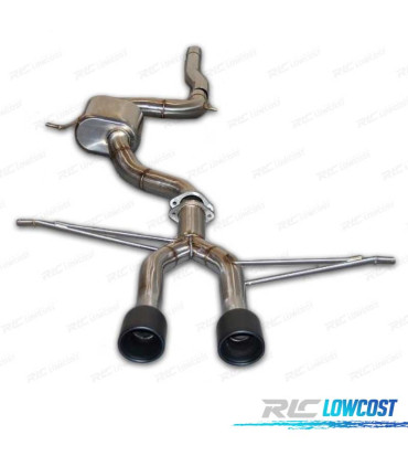 LIGNE D´ÉCHAPPEMENT SEAT LEON 2.0 15 + EMBOUTS NOIR