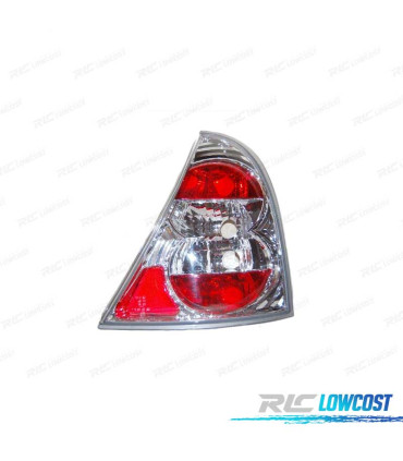 FEUX ARRIÈRE RENAULT CLIO 98-01 LOOK LEXUS FOND CHROMÉ