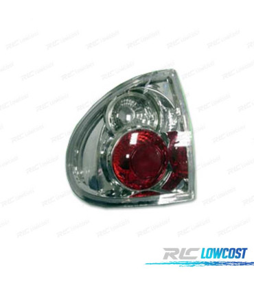 FEUX ARRIÈRE RENAULT LAGUNA 95-01 LOOK LEXUS FOND CHROMÉ