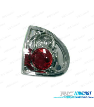 FEUX ARRIÈRE RENAULT LAGUNA 95-01 LOOK LEXUS FOND CHROMÉ