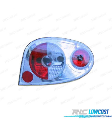 FEUX ARRIÈRE RENAULT MEGANE 99-02 STYLE LEXUS FOND CHROMÉ
