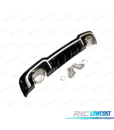 DIFFUSEUR AUDI A3 8V SPORTBACK S LINE 16-20 LOOK RS3 + EMBOUTS D´ÉCHAPPEMENT