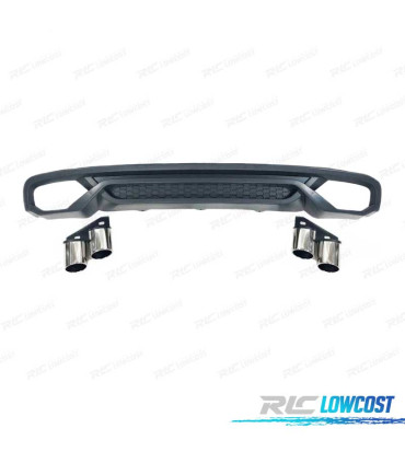 DIFFUSEUR ARRIÈRE AUDI A4 B8 SEDAN AVANT 13-15 + EMBOUTS D´ÉCHAPPEMENT