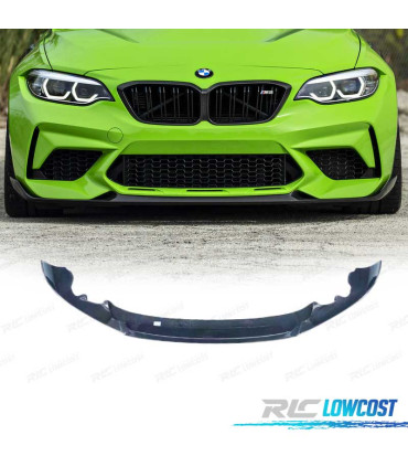 SPOILER LAME DE PARE-CHOCS AVANT BMW F87 M2 COMPETITION 14- LOOK M PERFORMANCE CARBONE