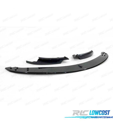 SPOILER LAME AVANT BMW E90 E91 E92 E93 05-10 LOOK M3 NOIR BRILLANT