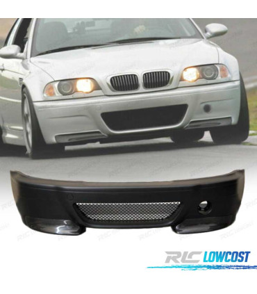 PARE-CHOCS AVANT BMW E46 M3 LOOK CSL SPLITTER CARBONE