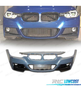 PARE-CHOCS AVANT BMW F30 F31 LOOK M + SPLITTERS CARBONE