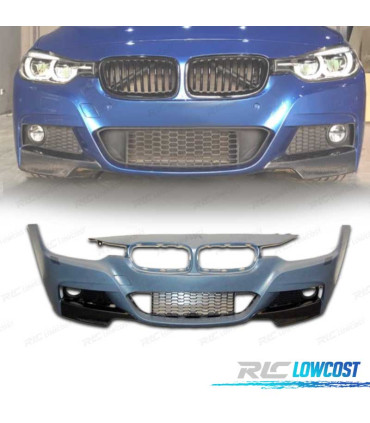 PARE-CHOCS AVANT BMW F30 F31 LOOK M + SPLITTERS CARBONE