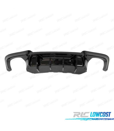 DIFFUSEUR ARRIÈRE BMW F10 F11 LOOK M COMPETITION NOIR BRILLANT