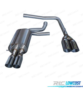 LIGNE D'ÉCHAPPEMENT BMW E60 LOOK M5 POINTE INCLINÉ RONDE