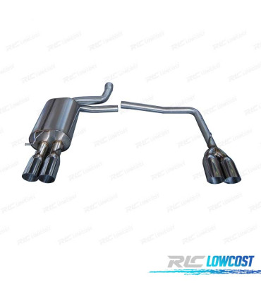 LIGNE D'ÉCHAPPEMENT POUR BMW E60 LOOK M5 POINTE INCLINÉ RONDE