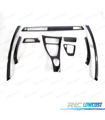 KIT PIÈCES DÉCORATIVES HABITACLE BMW E90 IDRIVE CARBONE