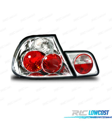 FEUX ARRIÈRE BMW E46 98-01 LED LOOK LEXUS FOND CHROMÉ