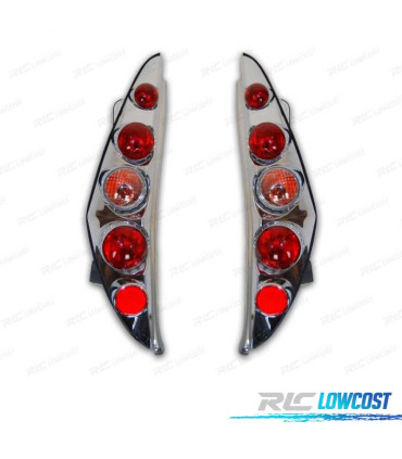 FEUX ARRIÈRE FIAT PUNTO STYLE LEXUS 99-03 CHROMÉ